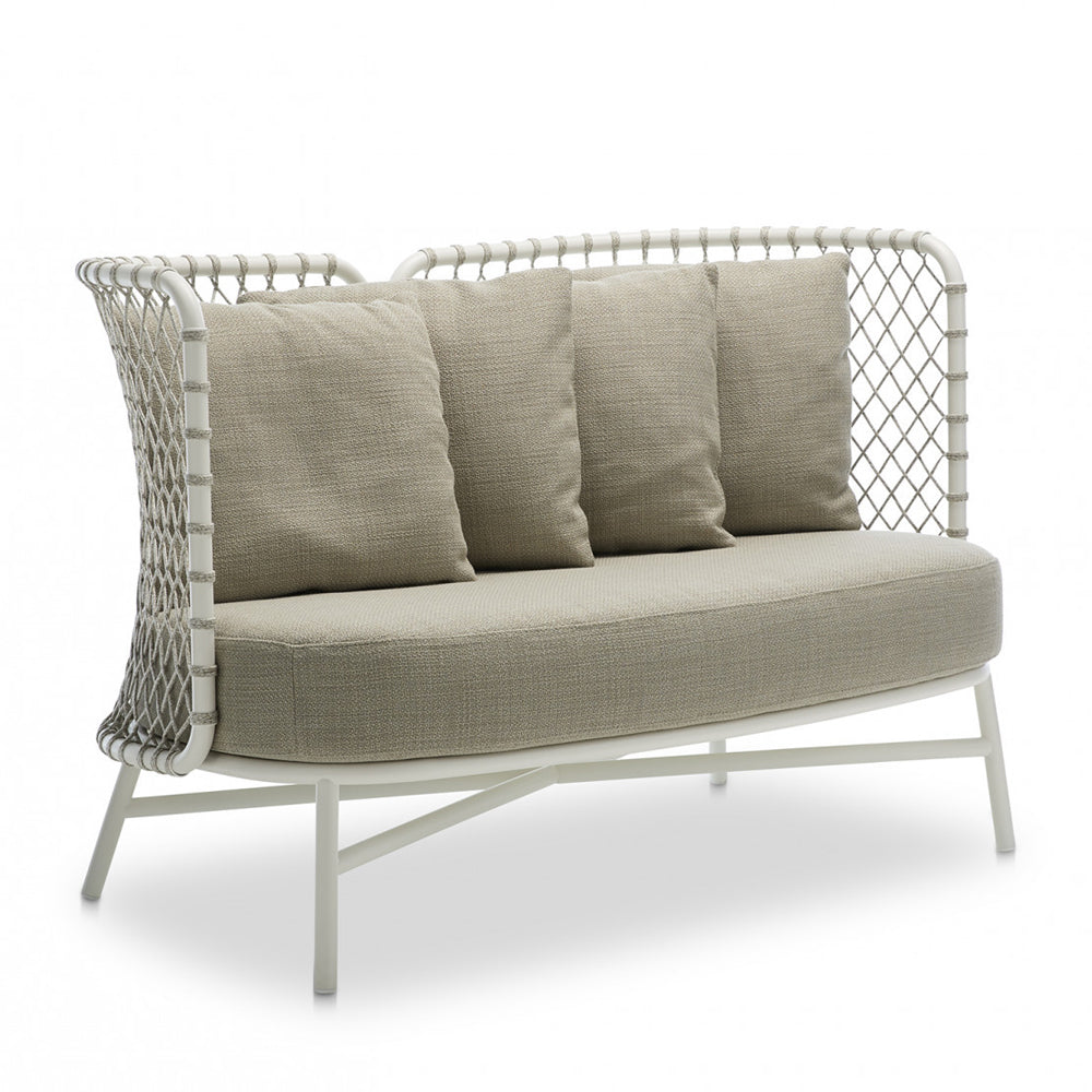 Charme Two Seater Sofa in White Frame - Zzue Creation