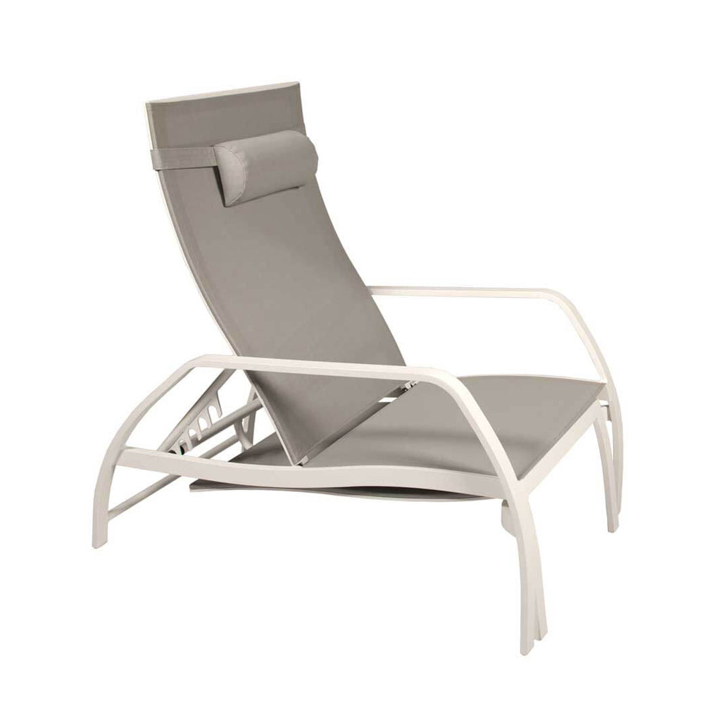 Vedia Deckchair with Footstool and Headrest - Zzue Creation