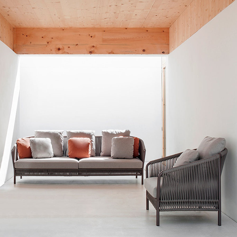 Weave Three Seater Arm Sofa - Zzue Creation