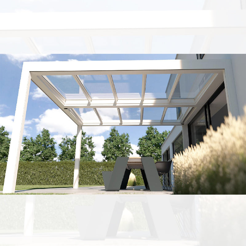 B700 Glass Roof Pergola - Zzue Creation