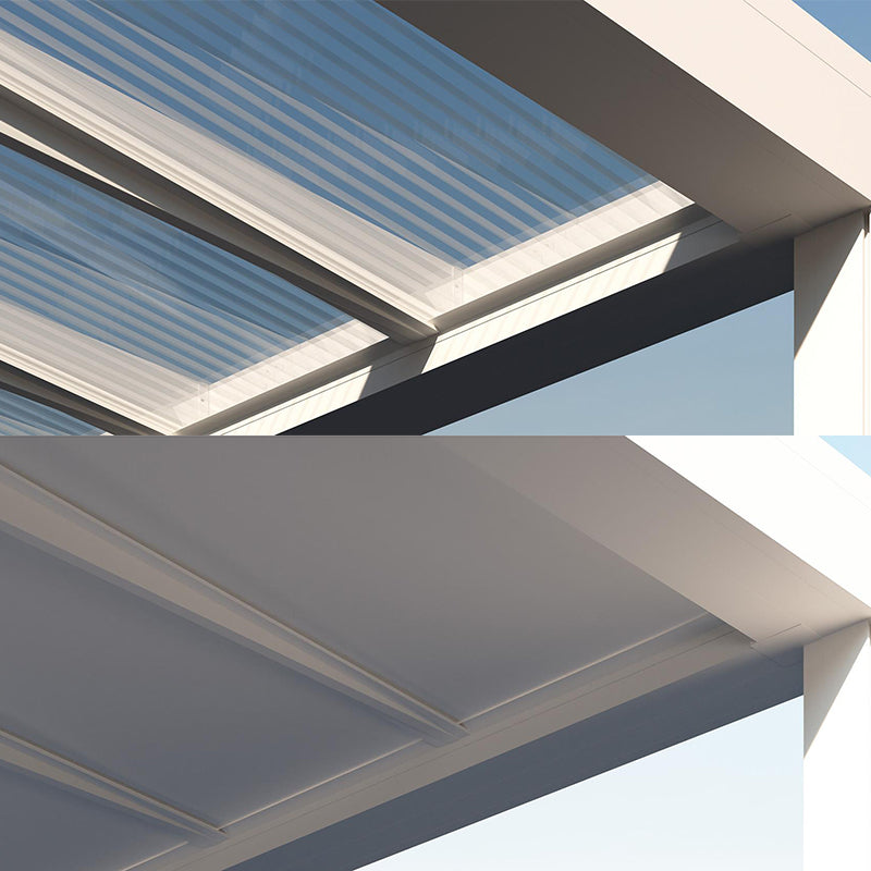 B700 Glass Roof Pergola - Zzue Creation