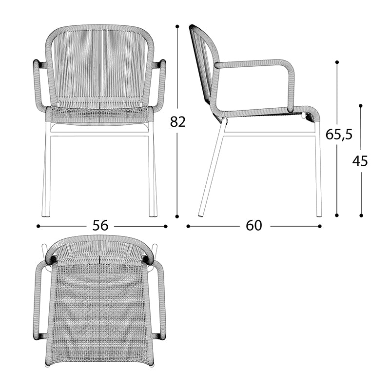 Cricket Chair with Armrests - Zzue Creation