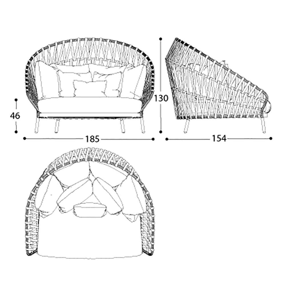 Emma Cross Daybed Compact - Zzue Creation