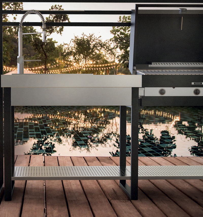 Yellowstone Outdoor Kitchen with Gas BBQ (Island Grill) - Zzue Creation