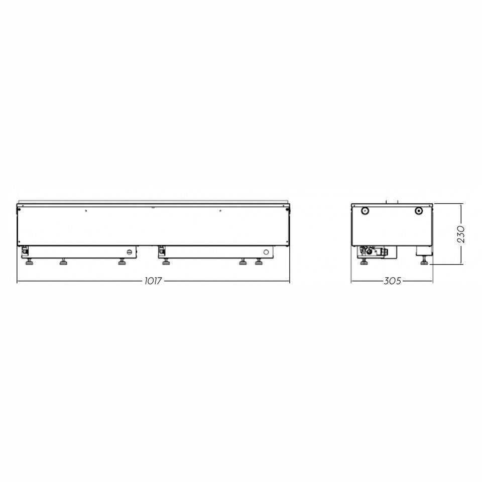 Glamm Fire KIT GLAMM 3D PLUS 1000 Electric Fire Place - Zzue Creation