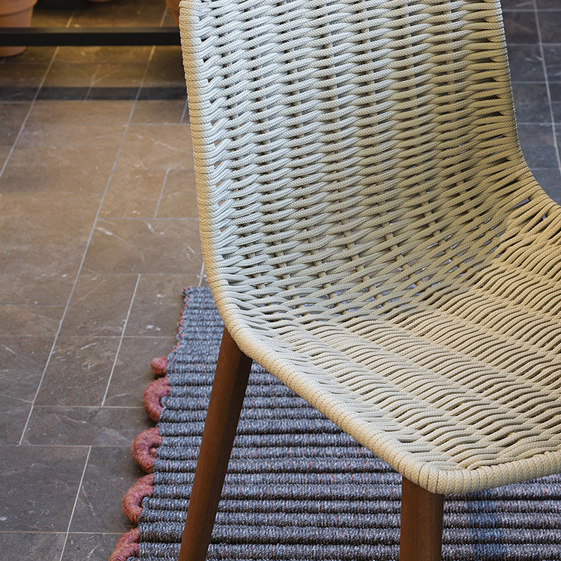 Lapala Hand-woven Chair with Solid Wood Legs - Zzue Creation