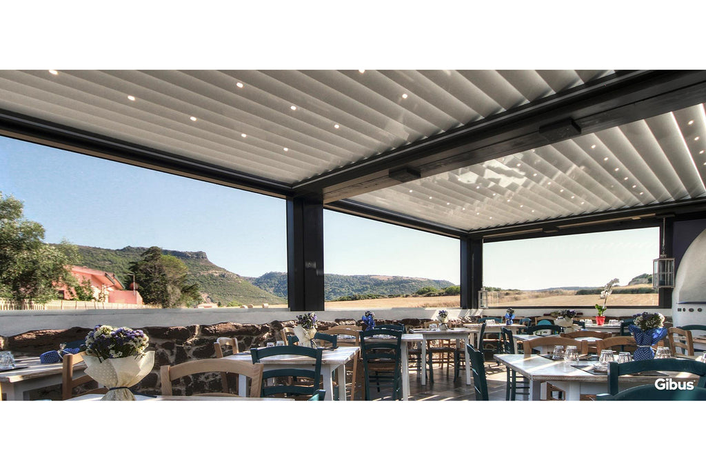 Gibus Med Varia Bioclimatic Pergola - Zzue Creation