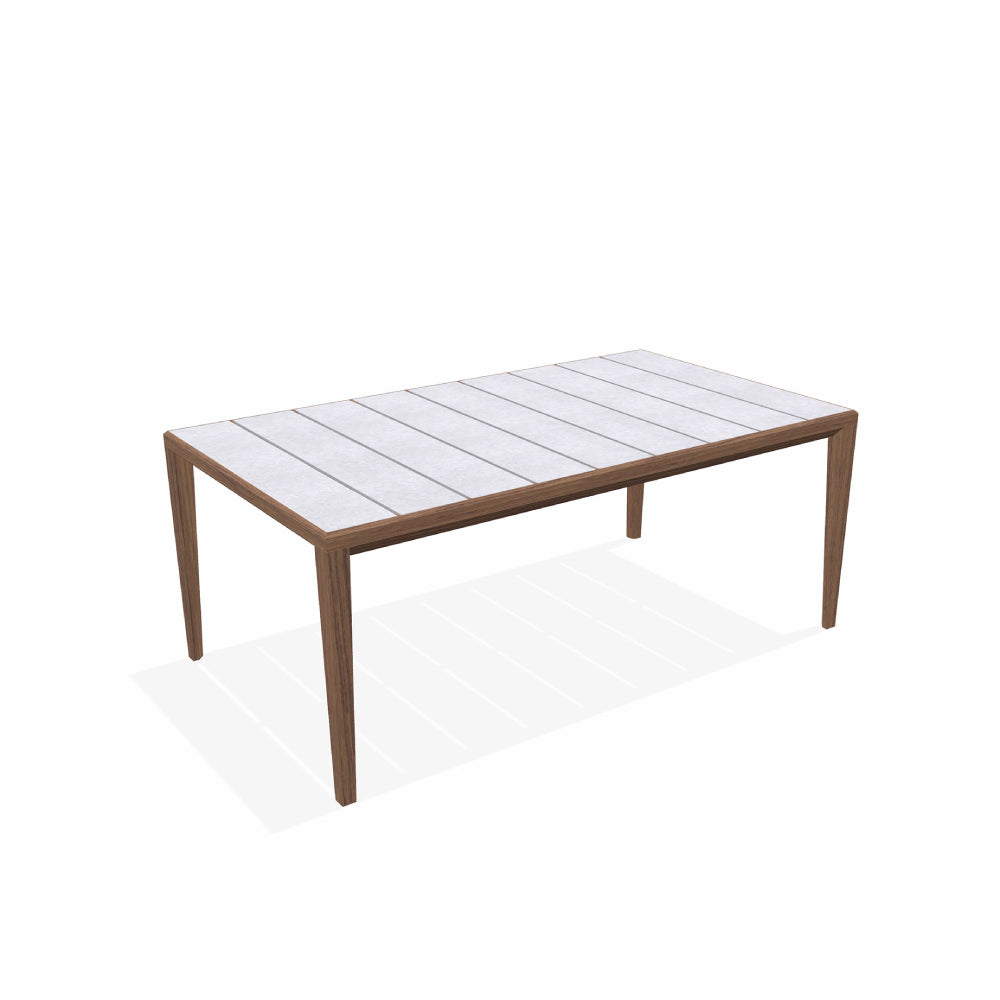 Teka 173 Rectangular Dining Table (Small) - Zzue Creation