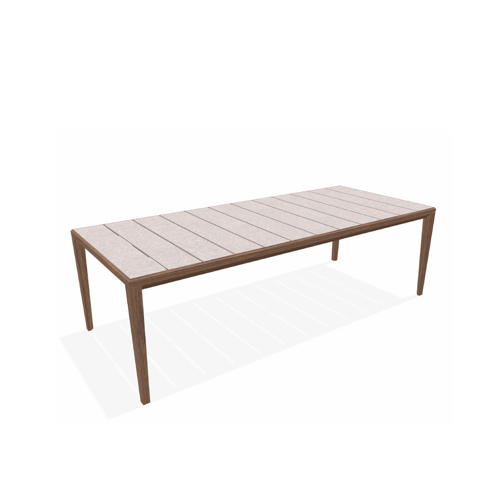Teka 174 Rectangular Dining Table (Large) - Zzue Creation