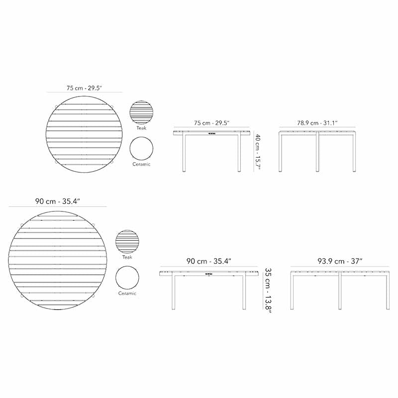 Scoop Nesting Coffee Table - Zzue Creation
